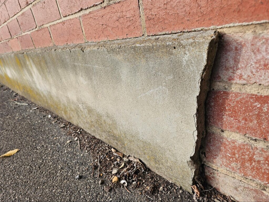splashback protection on a brick wall