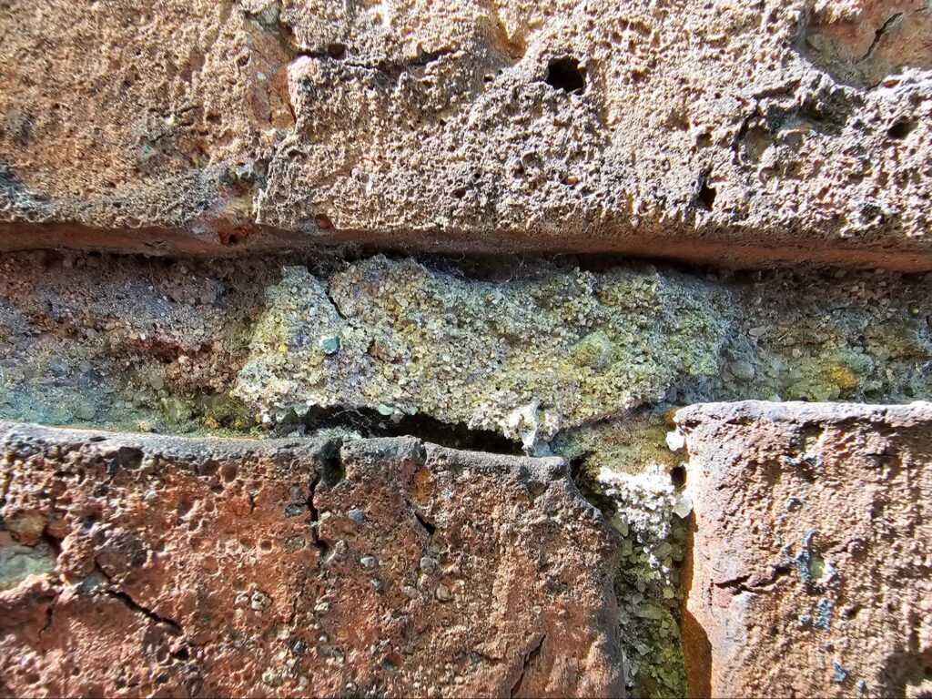 deterioration in historic mortar