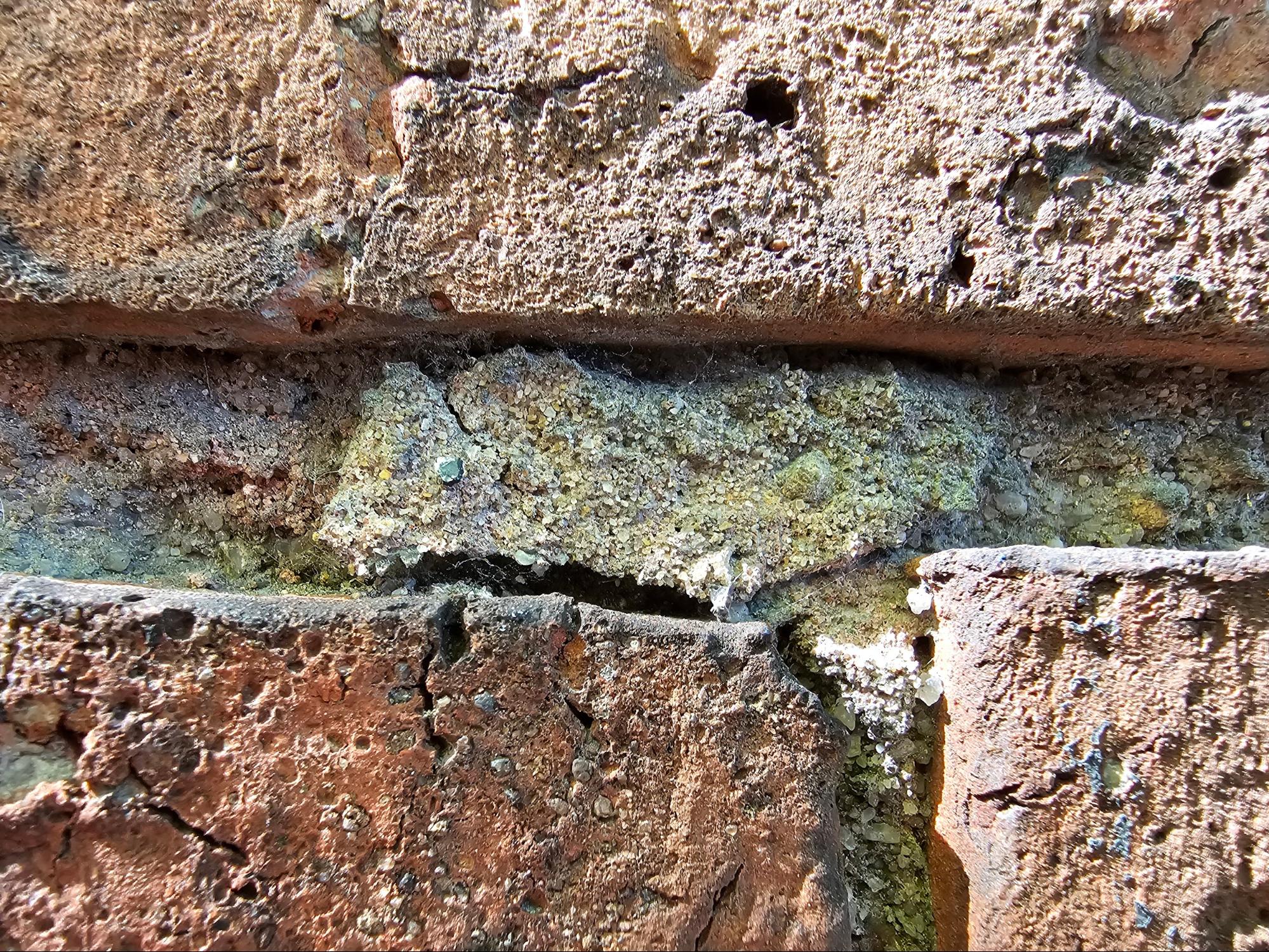 deterioration in historic mortar
