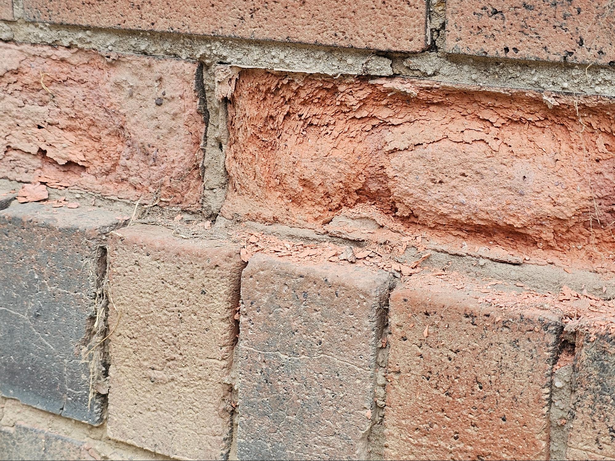brick spalling