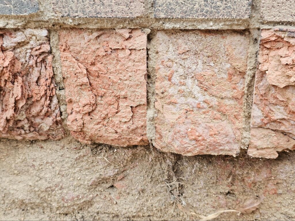 types of brick spalling
