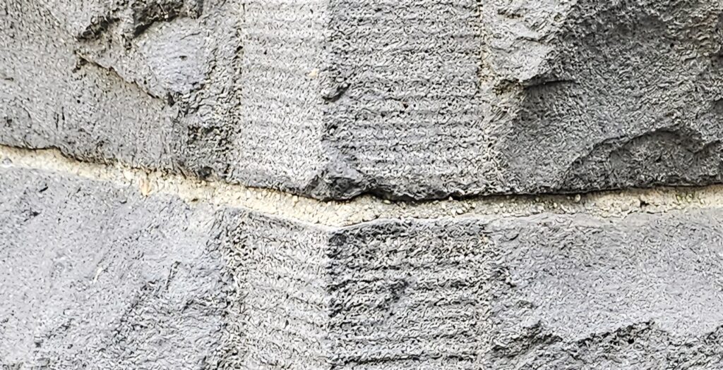 reported mortar joint that looks okay