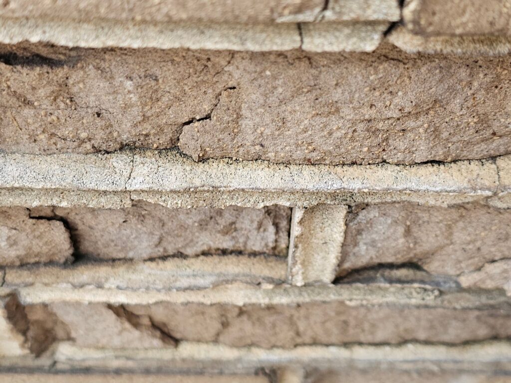 includes bricks that have already been damaged.