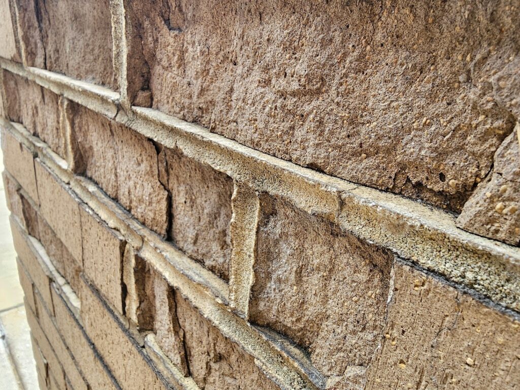 knee wall with an extreme amount of spalling