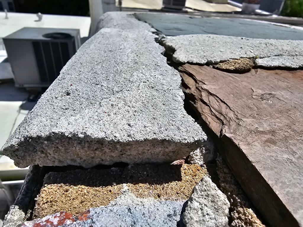 closer view at the lower angle - Old Historic Chimneys