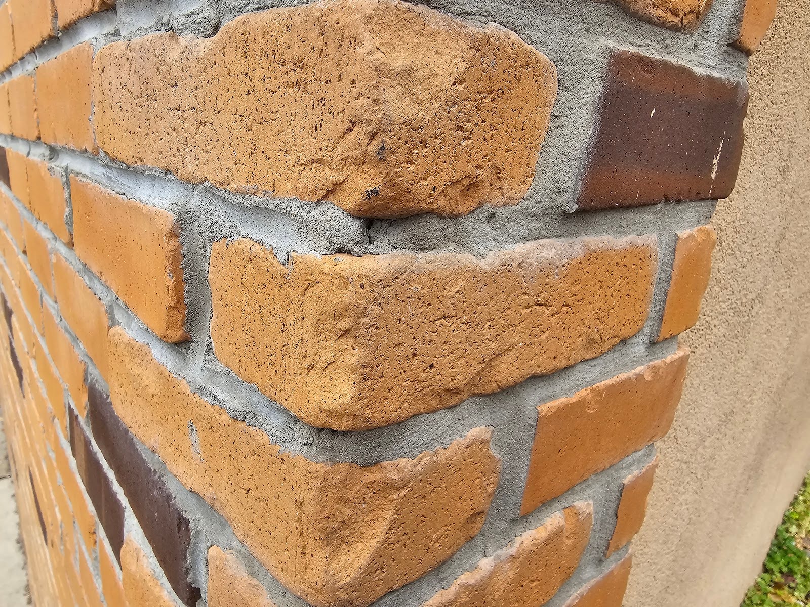 that historic brick is generally much redder