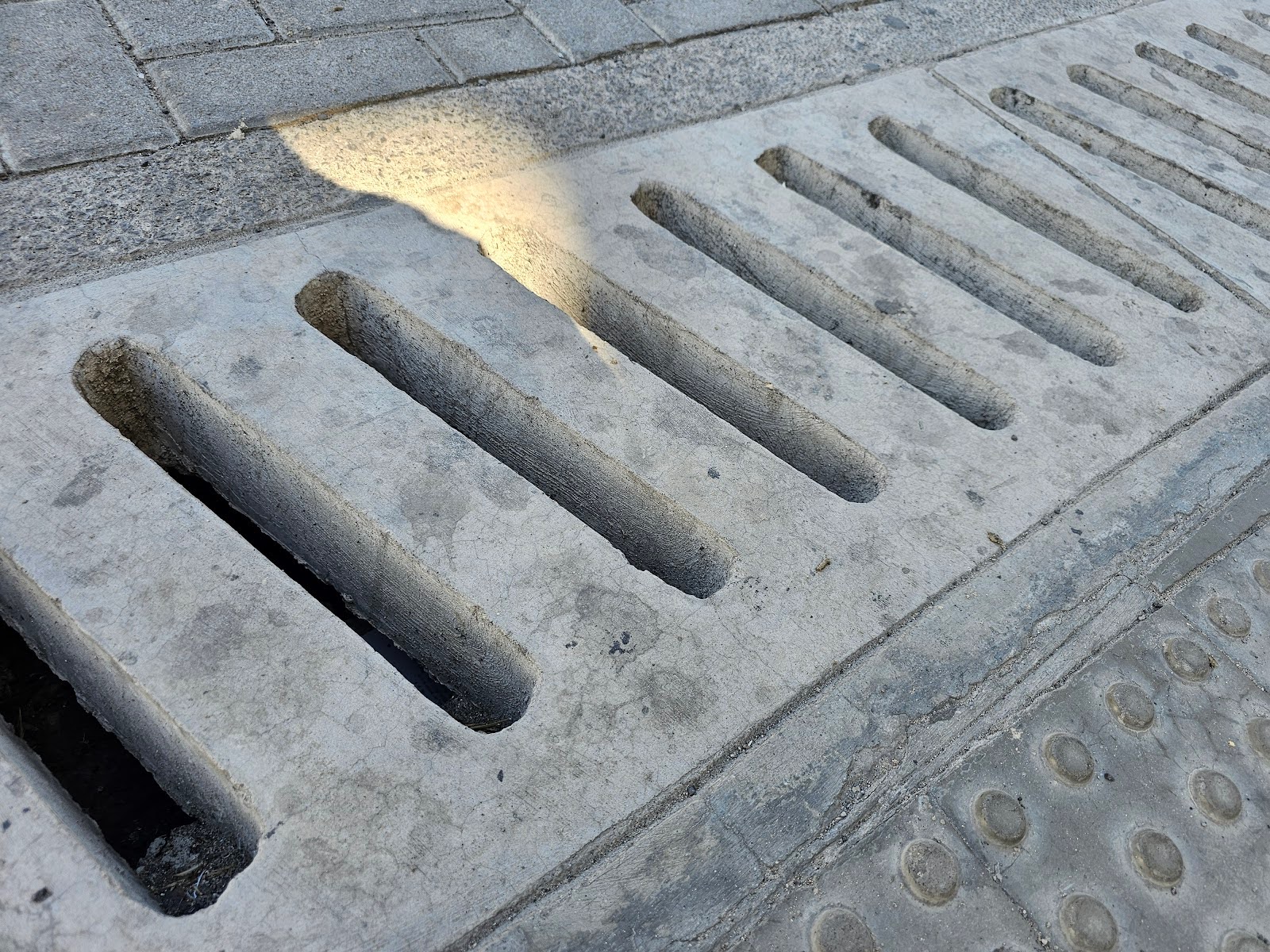 strain and filter the storm water are made from cement