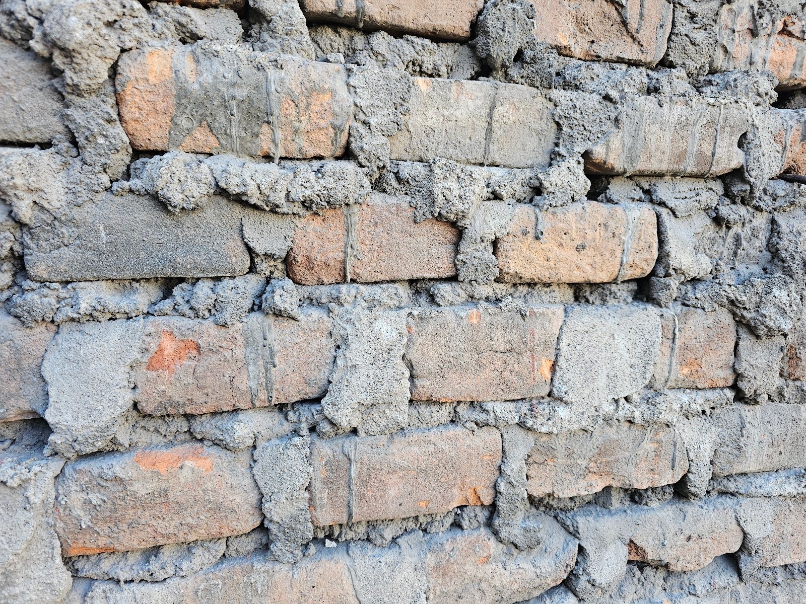 the bricks with the holes