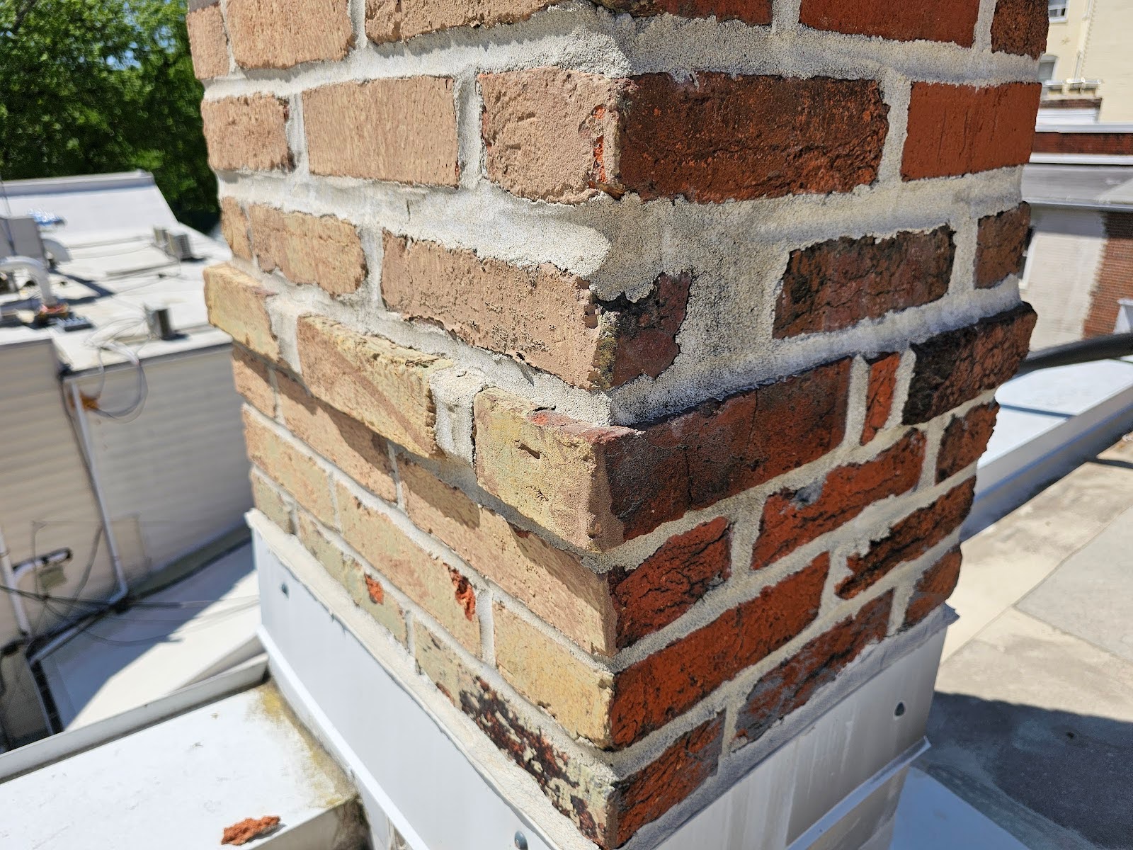 Brick Chimneys Above Rooftops - Part II