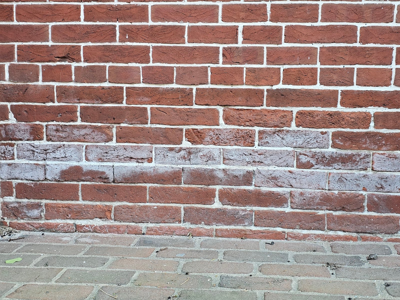 the majority of the inside of the brick