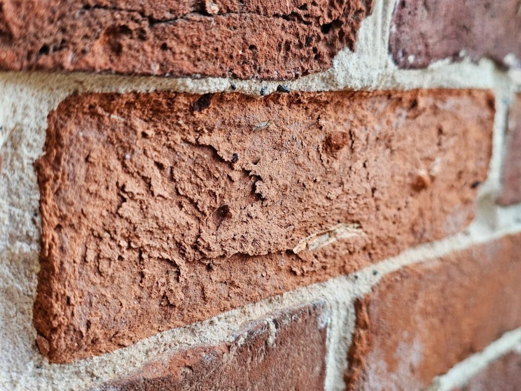 the remainder of the bricks in the wall