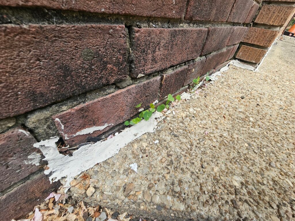 Sealant between Paving and Brick Walls