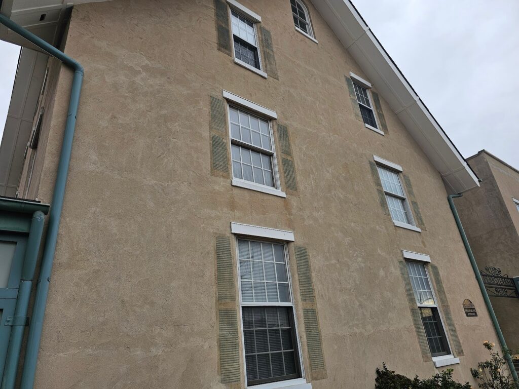 Faux Timeworn Masonry Facade