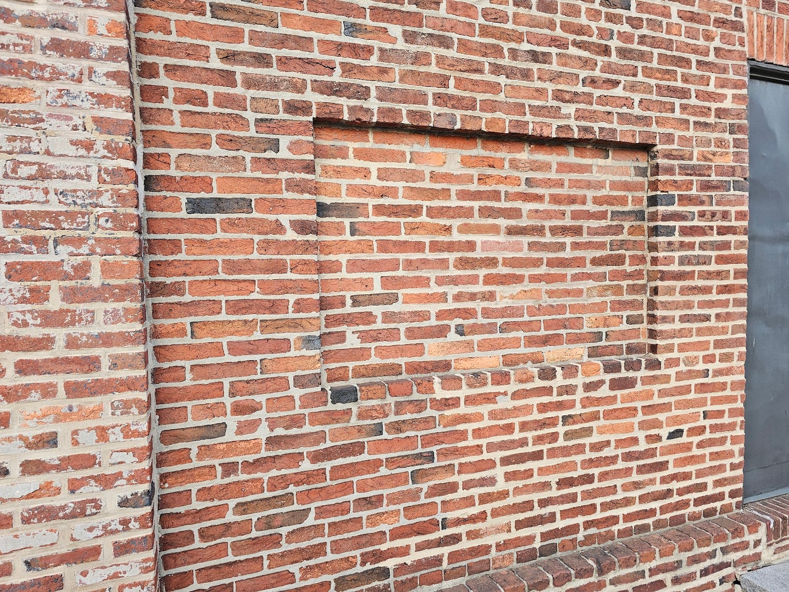 Intentional Recess in a Historic Brick Wall Part I