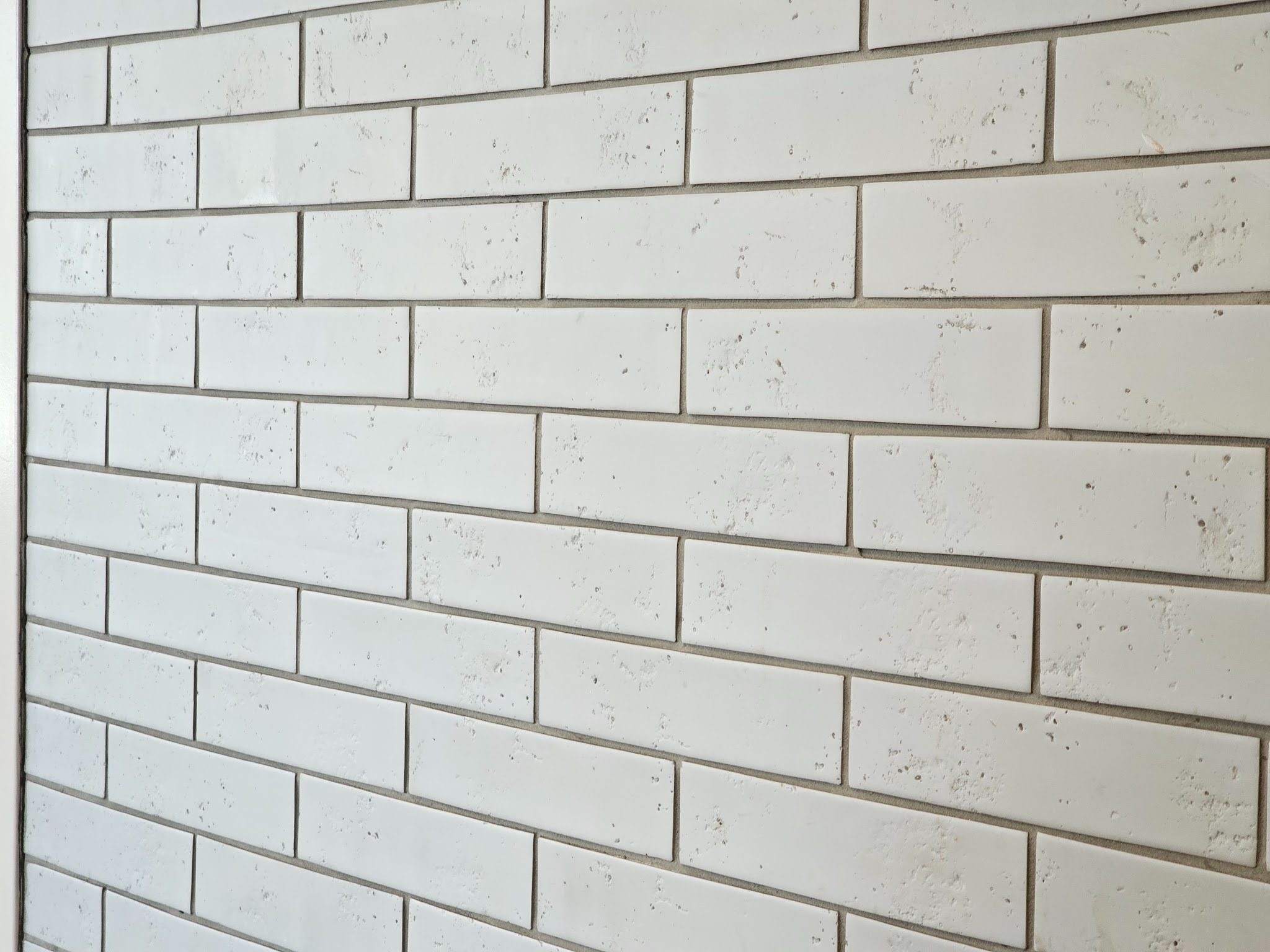 Unrefined Clay Tile in a Running Bond
