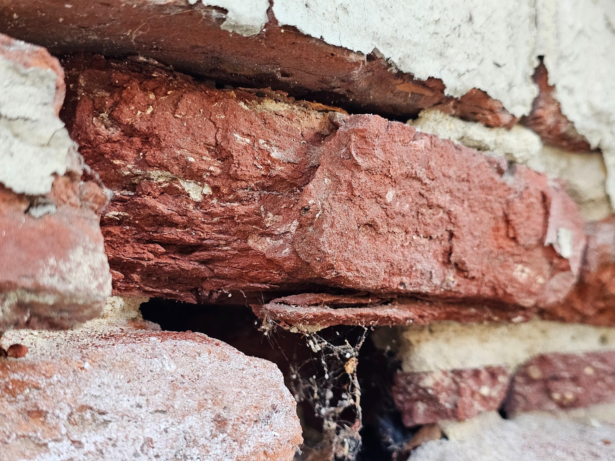 big open areas in the parts of this wall