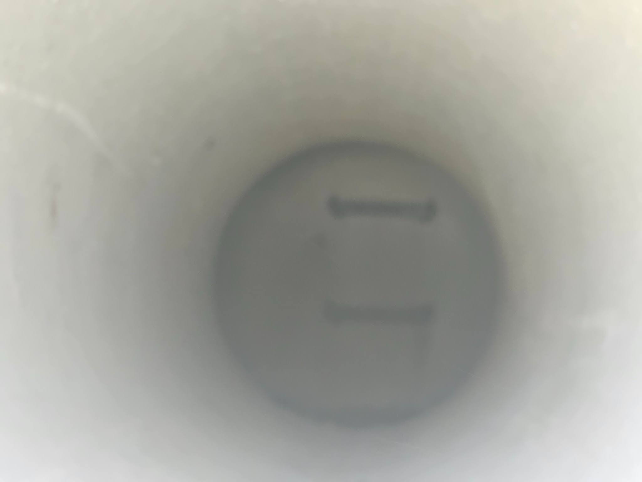 step rungs embedded into the side of the vertical pipe
