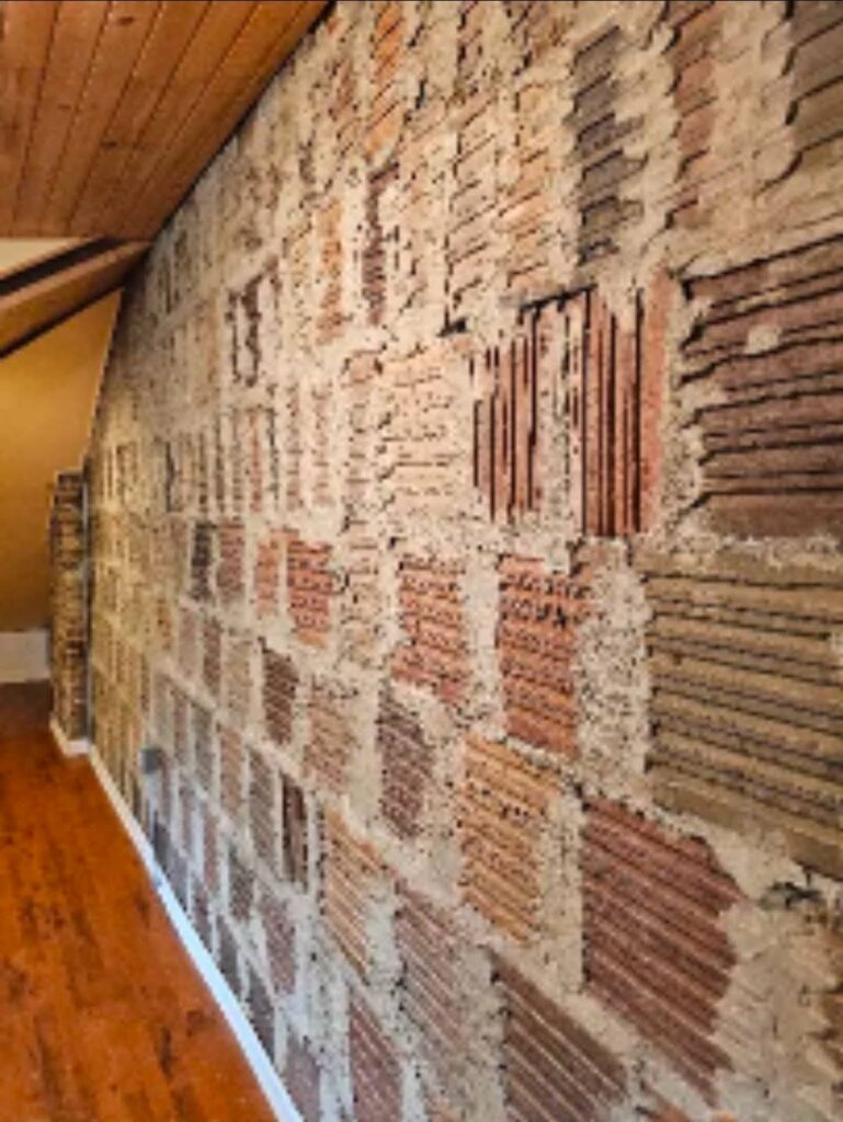 interior exposed masonry surfaces